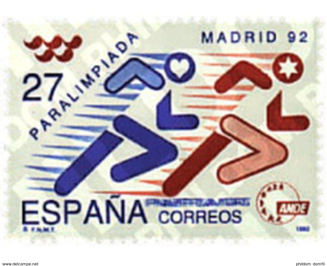 Ref. 85892 * MNH * - SPAIN. 1992. PARALYMPICS MADRID 92 . PARALIMPIADA MADRID 92 - Sonstige & Ohne Zuordnung