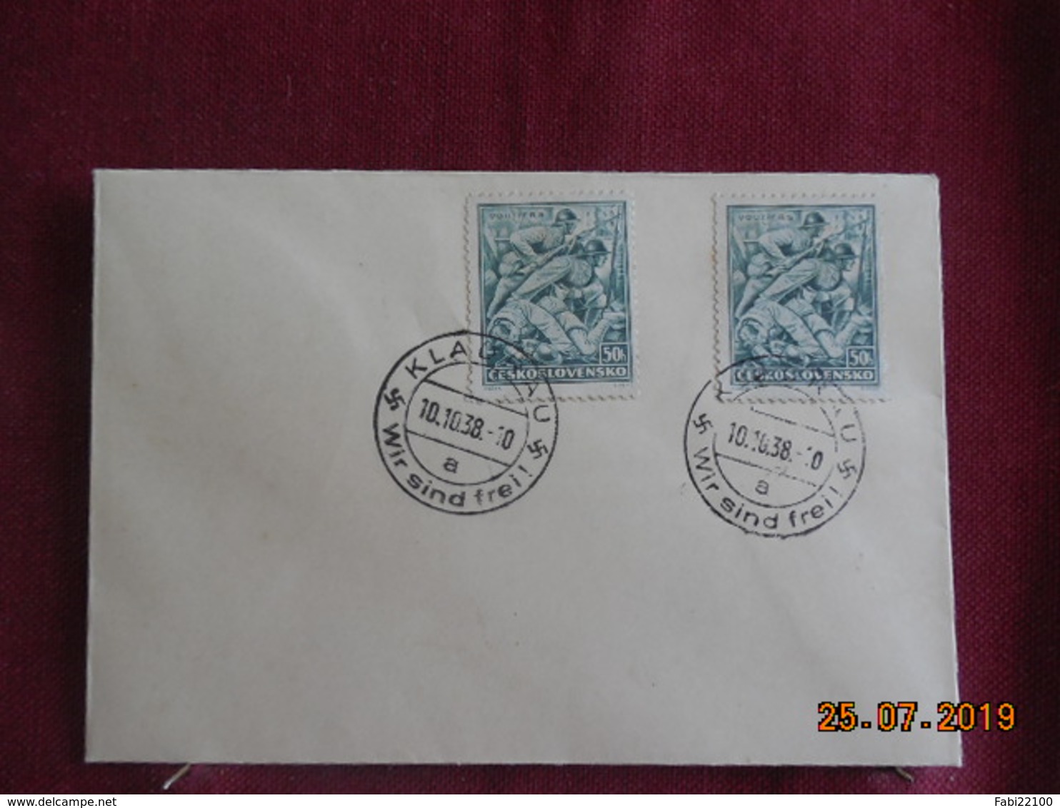 Enveloppe Support De Timbre De 1938 - Lettres & Documents