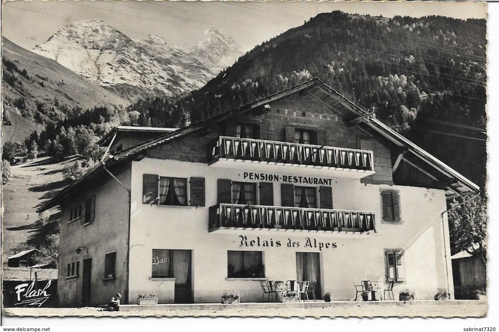 TRESSE - LES CONTAMINES MONTJOIE Pension-Restaurant " LE RELAIS DES ALPES 3 La Chaine Du Mont-Blanc - Les Contamines-Montjoie