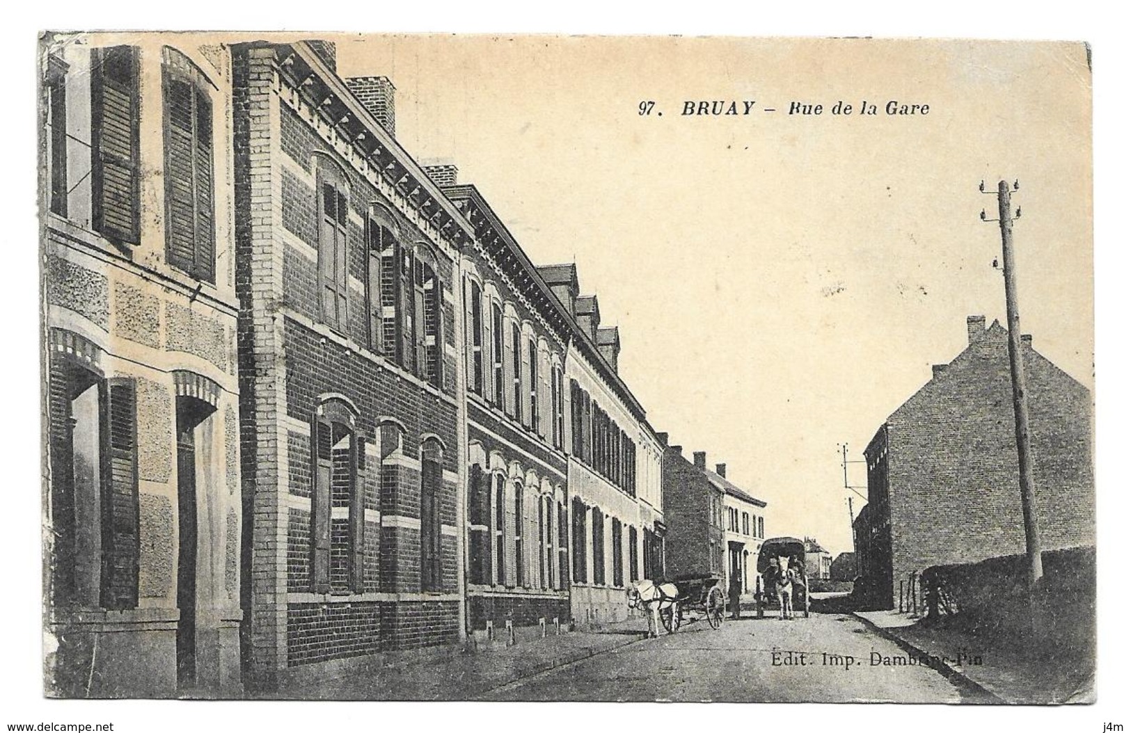 62/ PAS De CALAIS... BRUAY: Rue De La Gare - Altri & Non Classificati