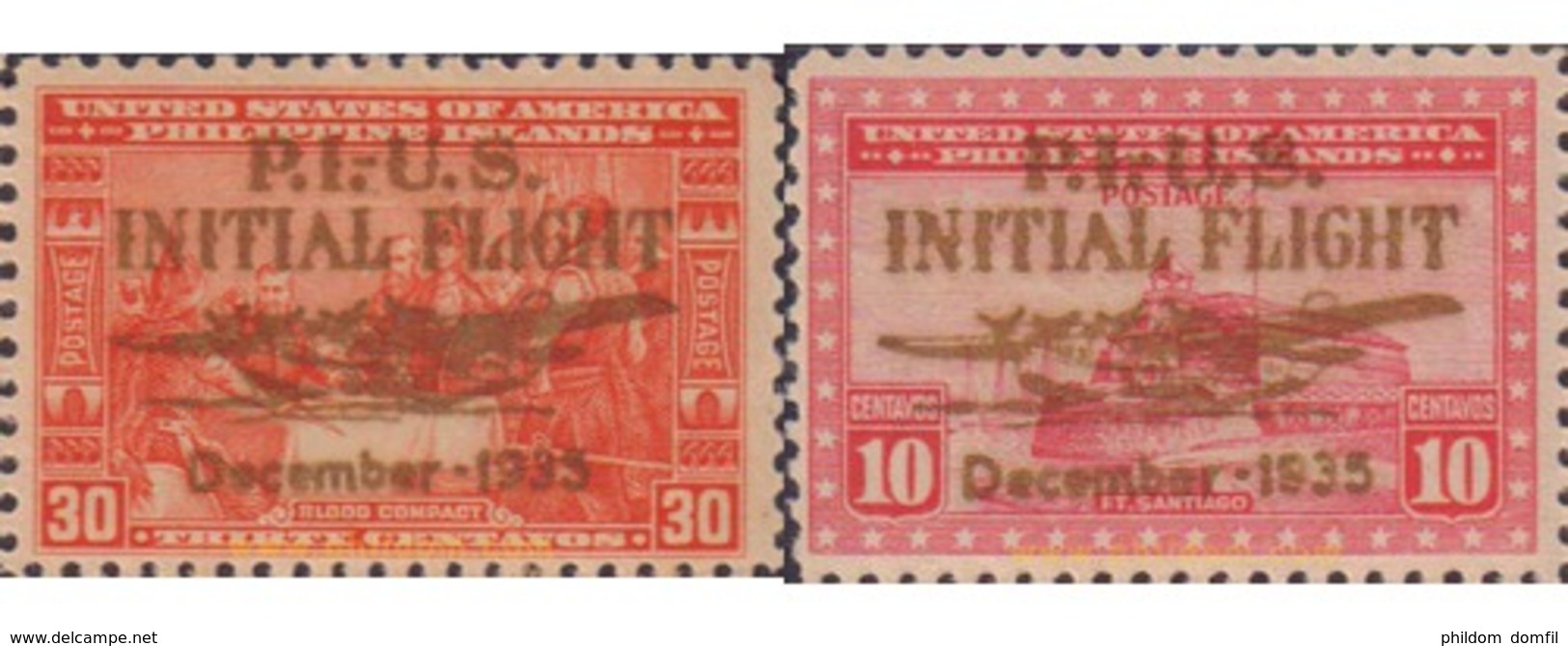 Ref. 190133 * MNH * - PHILIPPINES. 1935. VUELO INAUGURAL DE MANILA A SAN FRANCISCO - Philippinen