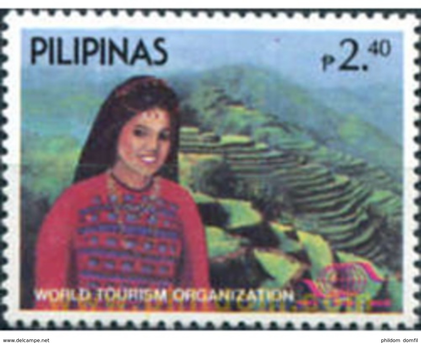 Ref. 313357 * MNH * - PHILIPPINES. 1985. TOURISM WORLD ORGANIZATION . ORGANIZACION MUNDIAL DE TURISMO - Philippines