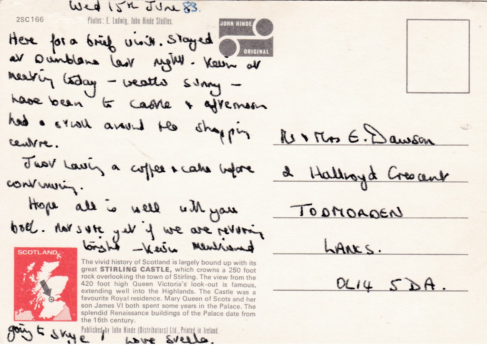 Modern Multi View Post Card Of Stirling,Scotland,U30. - Stirlingshire