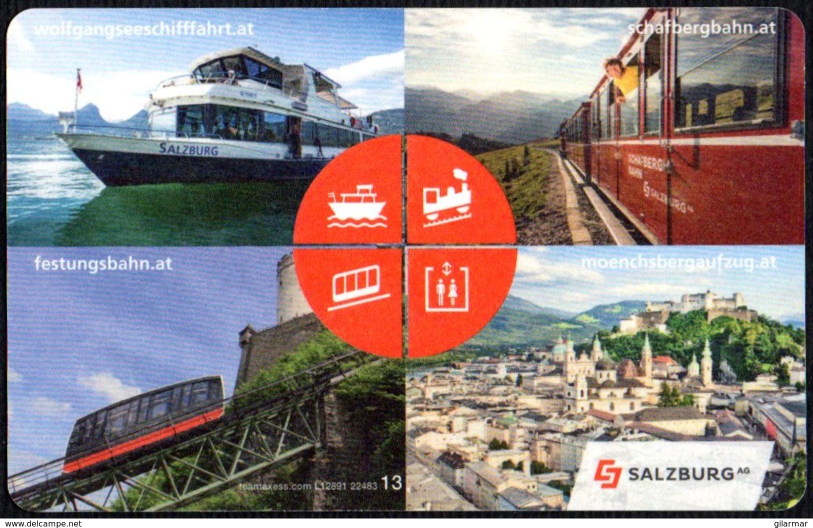 AUSTRIA 2019 - WOLFGANGSEE BOAT TRIPS - ST. WOLFGANG / ST. GILGEN TICKET - Europe