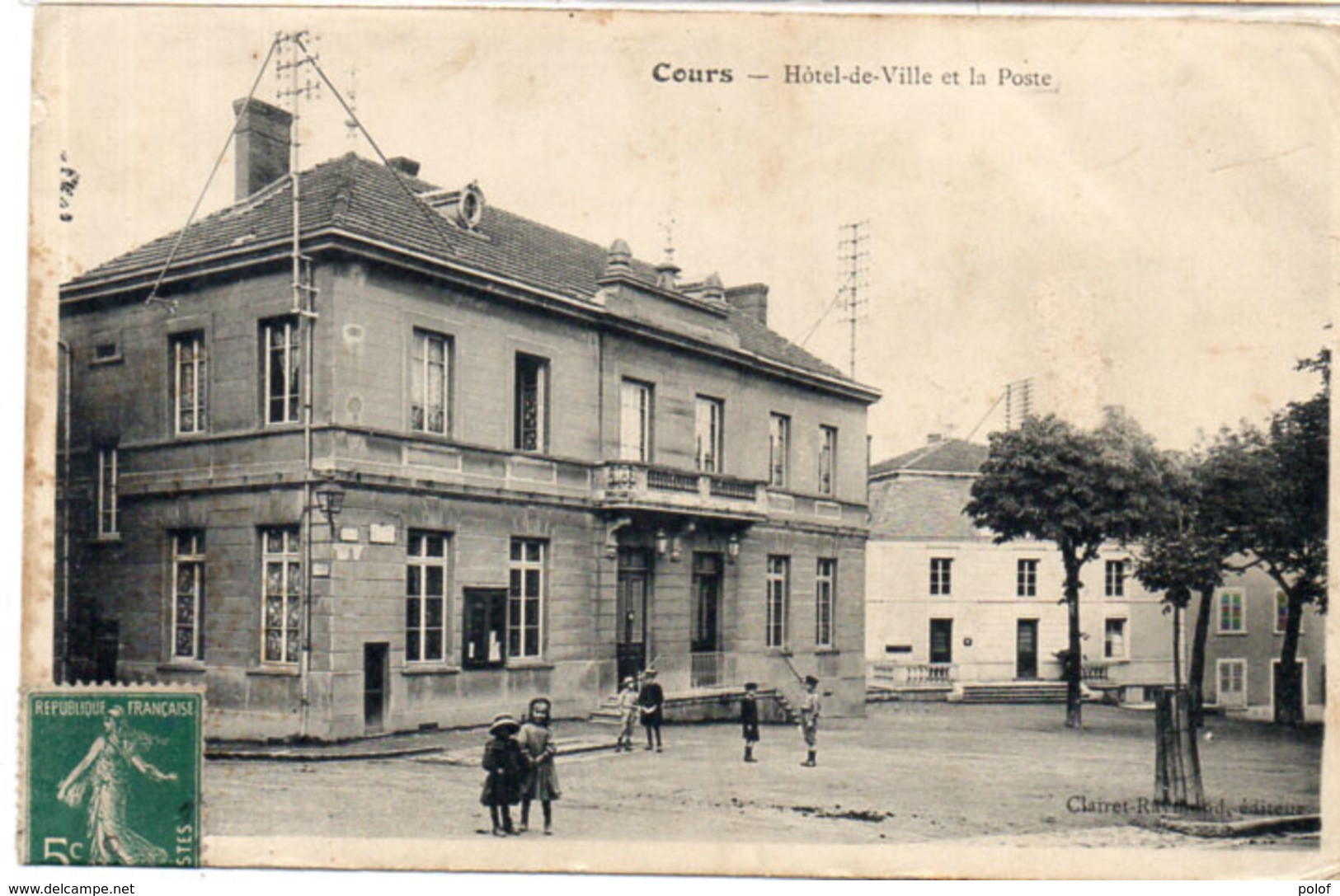 COURS - Hotel De Ville Et La Poste      (114767) - Cours-la-Ville