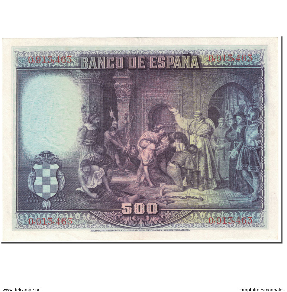 Billet, Espagne, 500 Pesetas, 1928, 1928-08-15, KM:77a, NEUF - 500 Pesetas