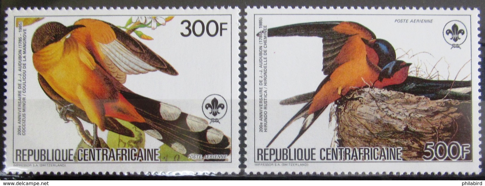 REP.CENTRAFRICAINE                    P.A 322/323                            NEUF** - Centrafricaine (République)