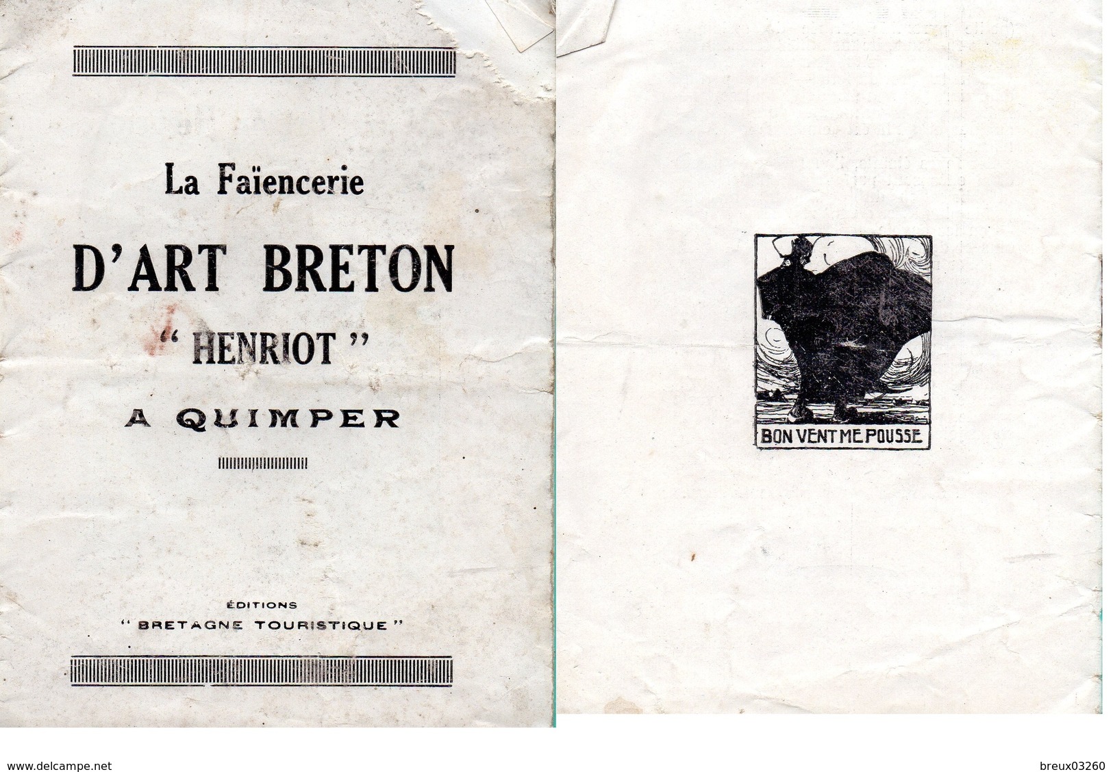 Document-  ^" La Faïencerie"- D'Art Breton- - Artigianato