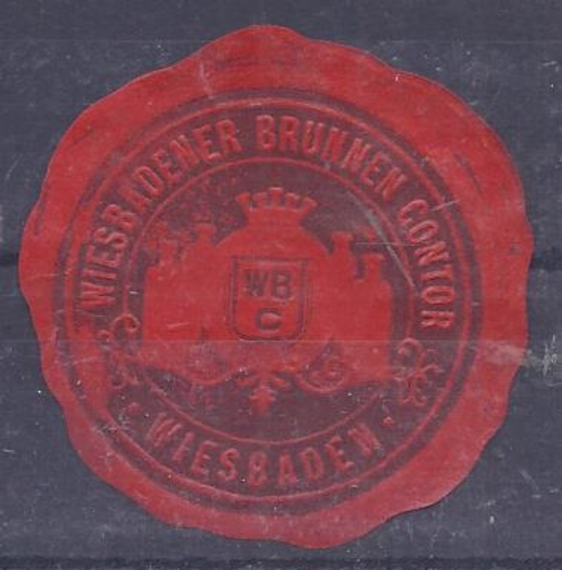 AK-36490-016- 5 -  Briefsiegelmarke -   Wiesbaden  - Wiesbadener Brunnen Contor - Autres & Non Classés