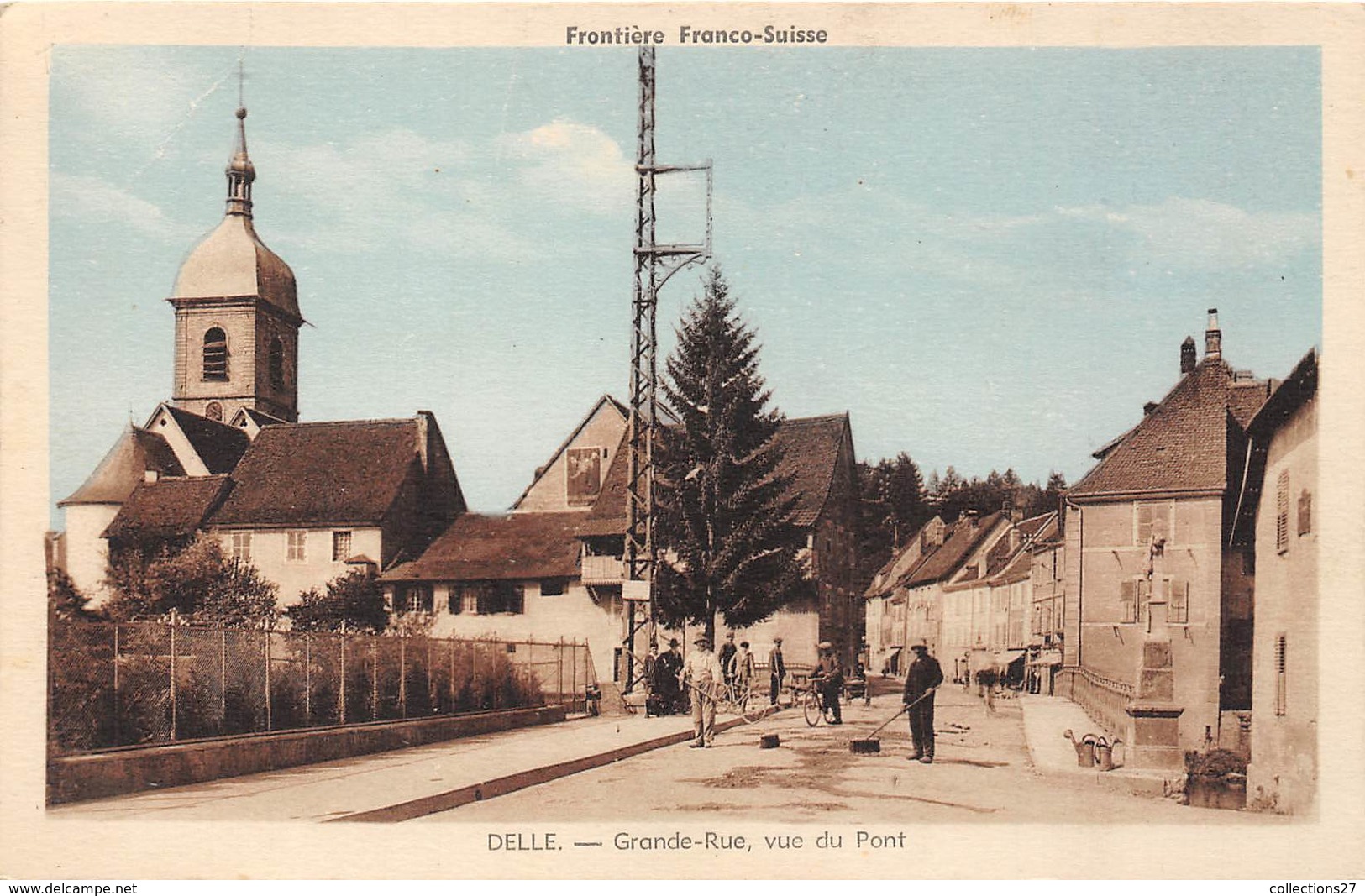 90-DELLE- GRANDE-RUE VUE DU PONT - Delle