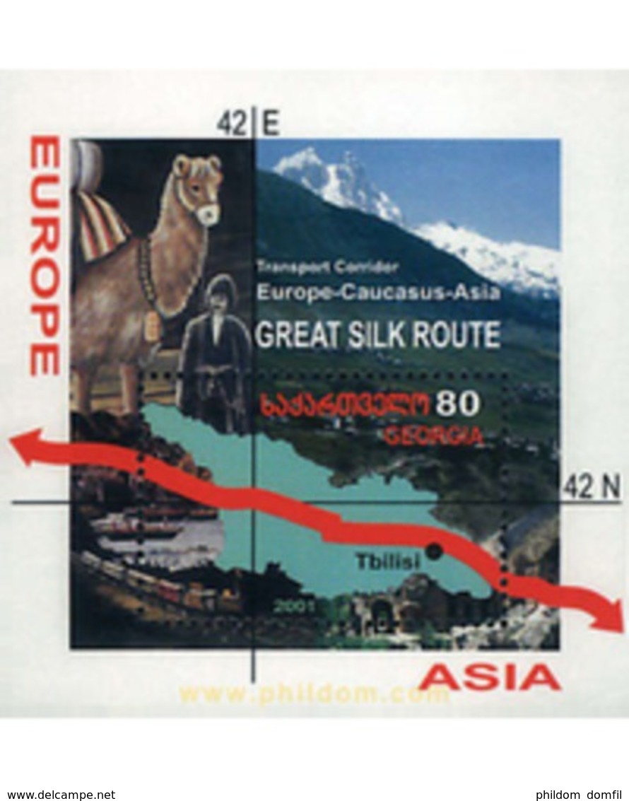 Ref. 98606 * MNH * - GEORGIA. 2001. SILK ROUTE . LA RUTA DE LA SEDA - Sonstige & Ohne Zuordnung