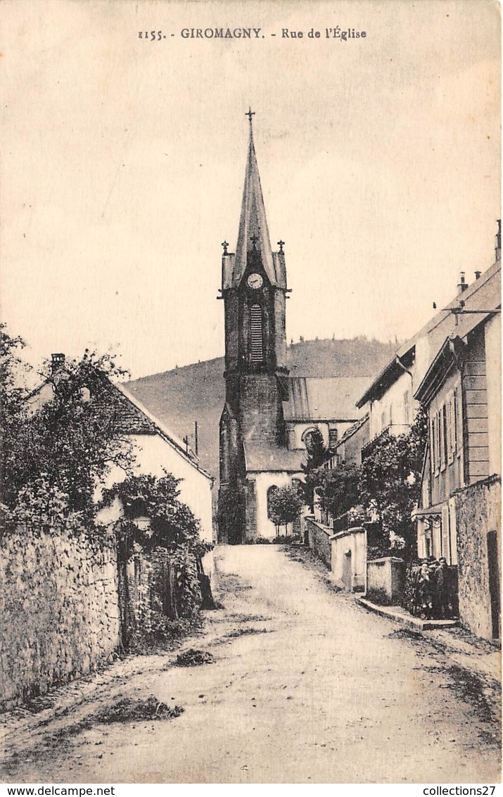 90-GIROMAGNY- RUE DE L'EGLISE - Giromagny