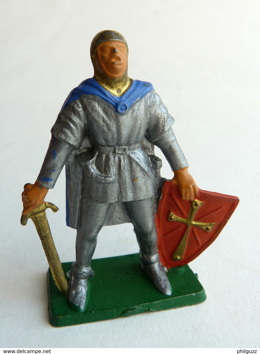 FIGURINE STARLUX -  SOLDAT MEDIEVAL CHEVALIER MPC52 SEIGNEUR EPEE BOUCLIER 1966 - Starlux