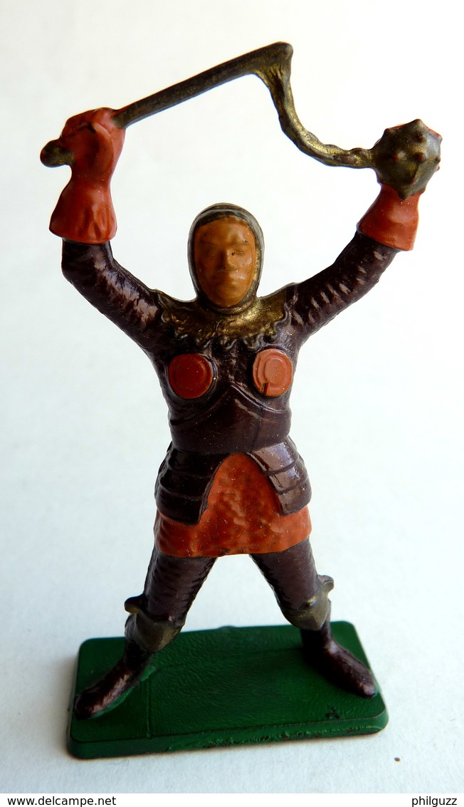 FIGURINE STARLUX -  SOLDAT MEDIEVAL CHEVALIER MPC16 HOMME D'ARME FLEAU 1966 - Starlux