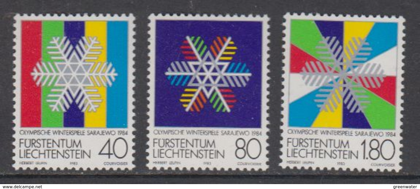 Liechtenstein 1983 Olympic Wintergames Sarajevo 3v ** Mnh (43815B) - Ongebruikt