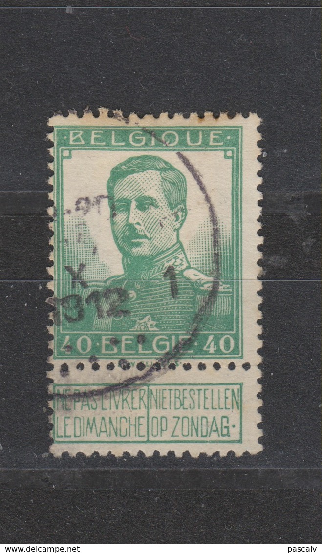 COB 114 Oblitéré - 1912 Pellens