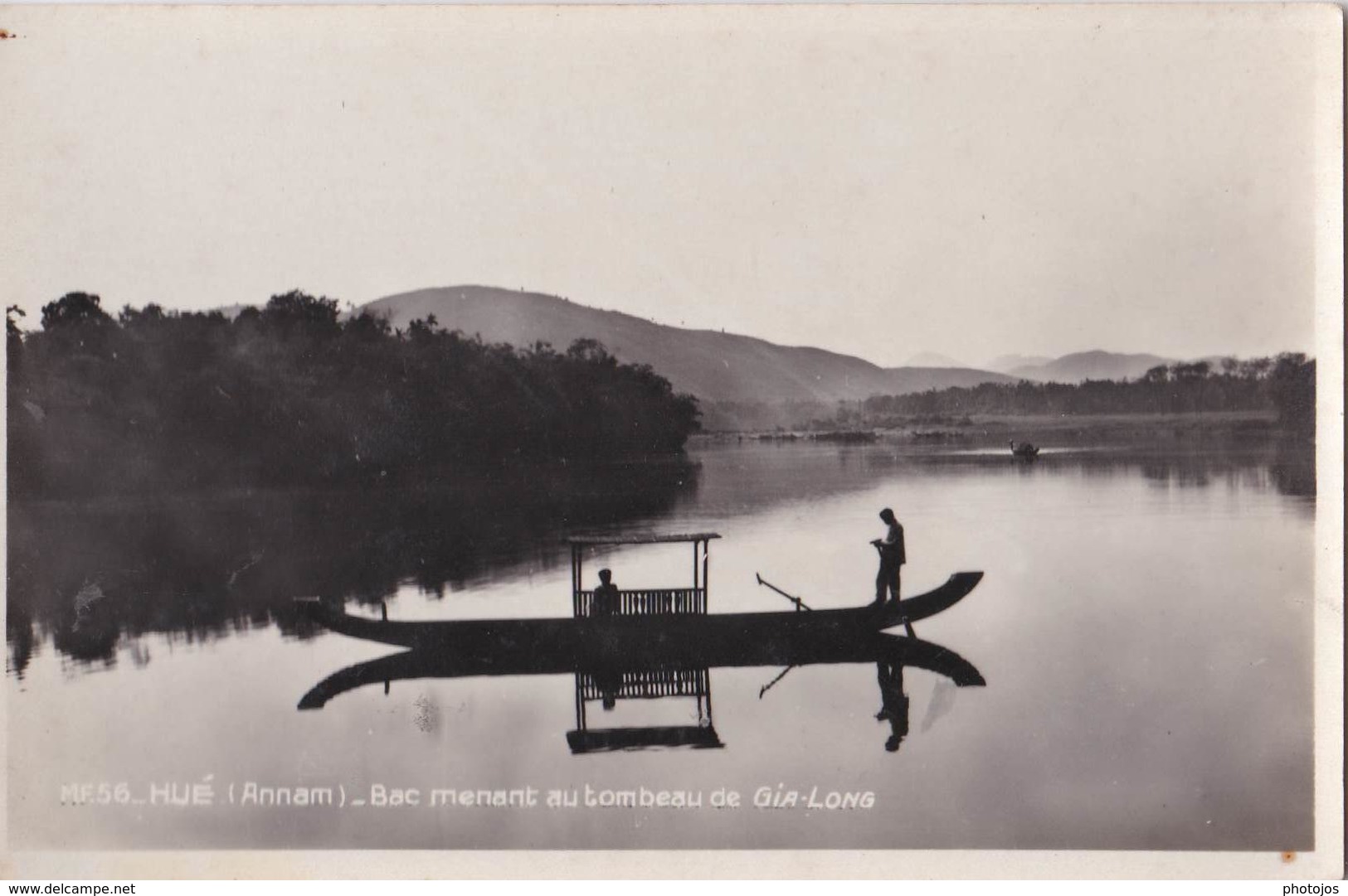 Carte Photo Rare : Indochine Viet-Nam  Hué  Annam Bac Menant Au Tombeau Gia Long  Ed Morin N° 56 - Lieux