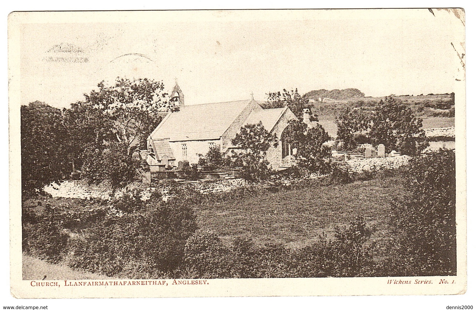 ANGLESEY - Church, Llanfairmathafarneithaf, Anglesey - Ed. Wickens Series N°1 - Anglesey