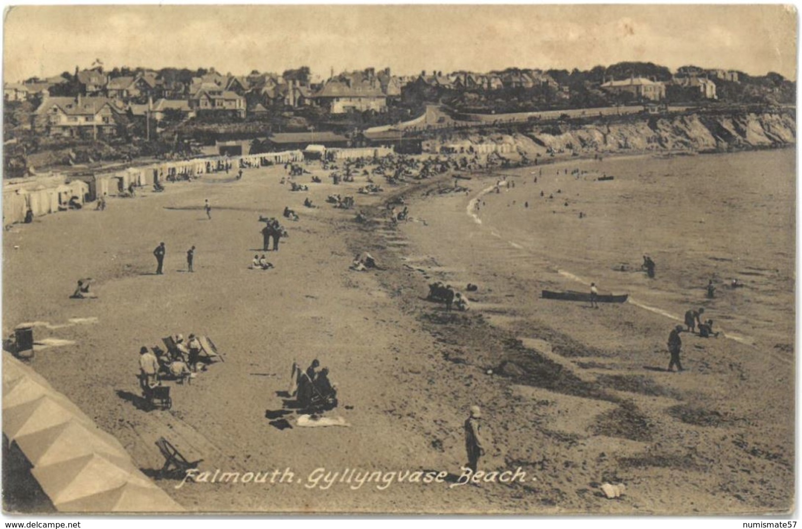 CPA FALMOUTH - Gyllyngvase Beach - Ed. F. Frith & Co , Ltd., Reigate N°80096 - Falmouth