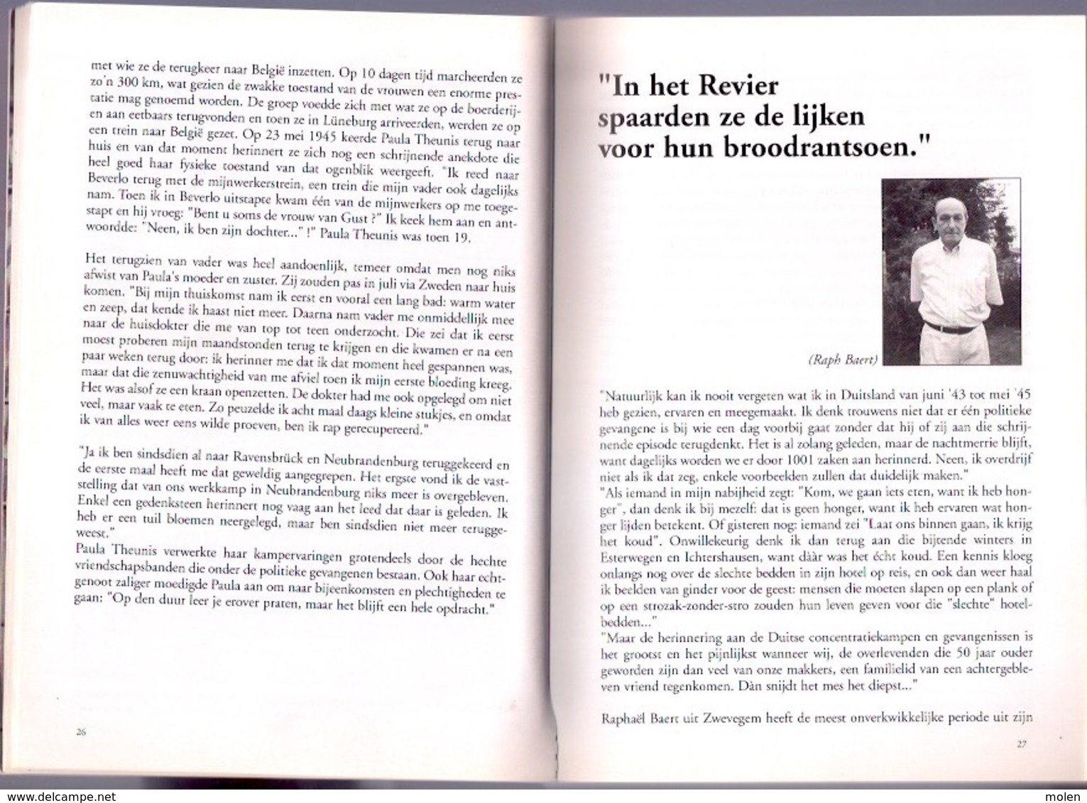 GETUIGENISSEN UIT DE CONCENTRATIEKAMPEN 223pp ©2005 POLITIEKE GEVANGENEN Nazi SS WW2 WO2 Oorlog KAMP SS Jood Joden Z755 - Weltkrieg 1939-45