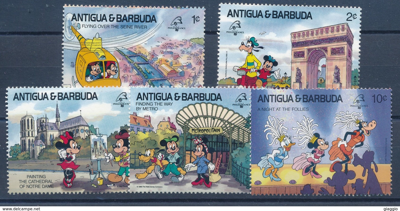 °°° ANTIGUA&BARBUDA - WALT DISNEY 1989 MNH °°° - Antigua E Barbuda (1981-...)