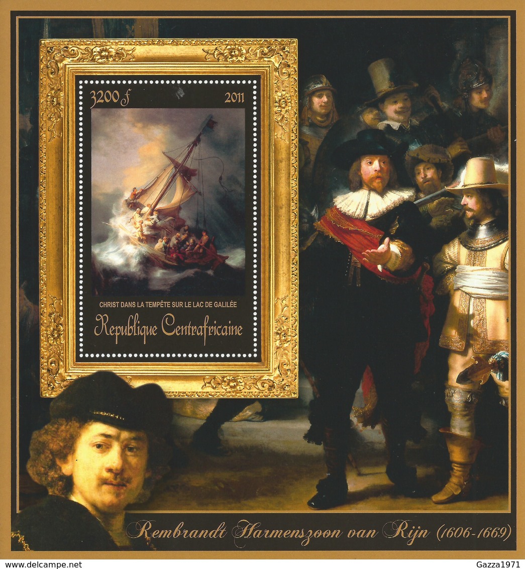 Repubblica Centrafricana 2011, BF Rembrandt, Arte, Pittura. - Repubblica Centroafricana