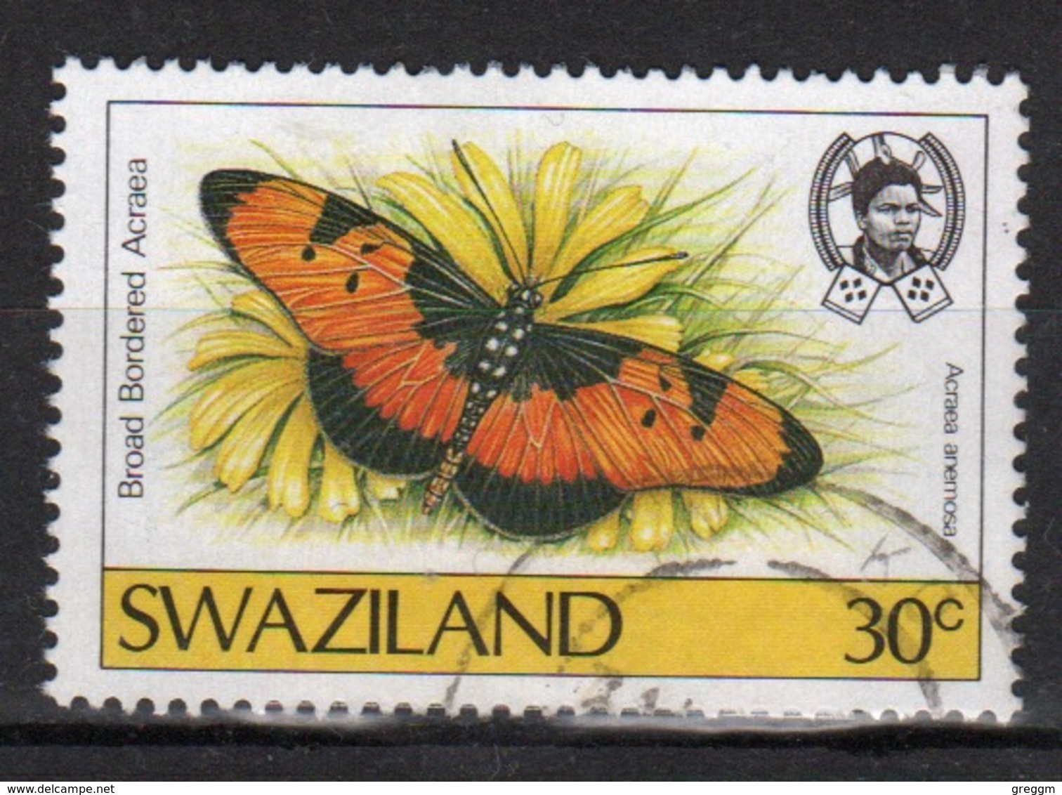 Swaziland  1987 Single 30c Stamp From The Butterflies 1st Series. - Swaziland (1968-...)