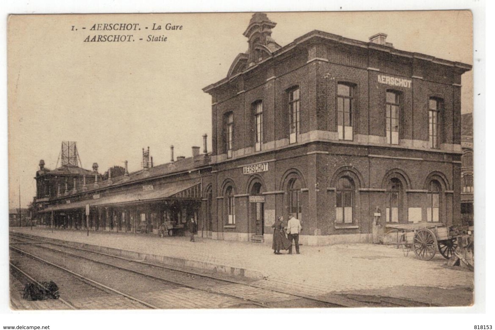 1. AARSCHOT - Statie  AERSCHOT  - La Gare  Henri Georges, éditeur,Bruxelles - Aarschot