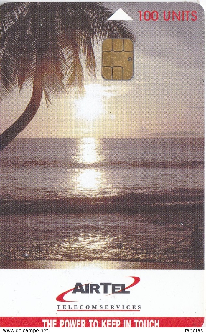 TARJETA DE LAS SEYCHELLES DE UNA PUESTA DE SOL (SUNSET) - Seychellen