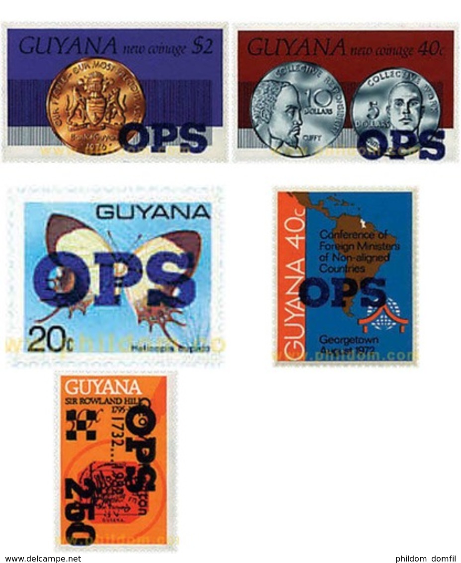 Ref. 609730 * MNH * - GUYANA. 1982. DIFFERENT CONTENTS . MOTIVOS VARIOS - Guiana (1966-...)