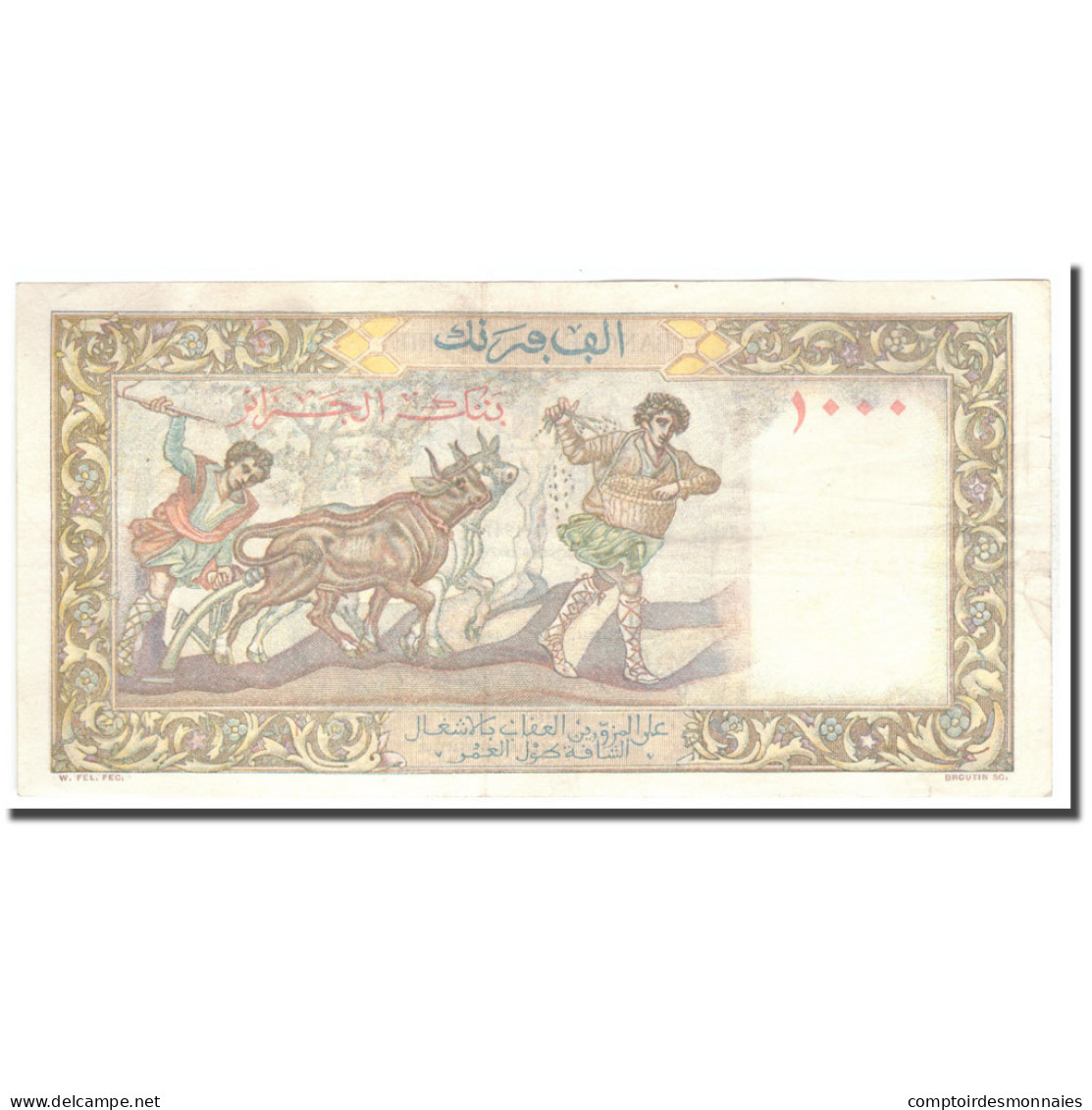 Billet, Algeria, 1000 Francs, 1947, 1947-02-12, KM:104, TTB - Algeria