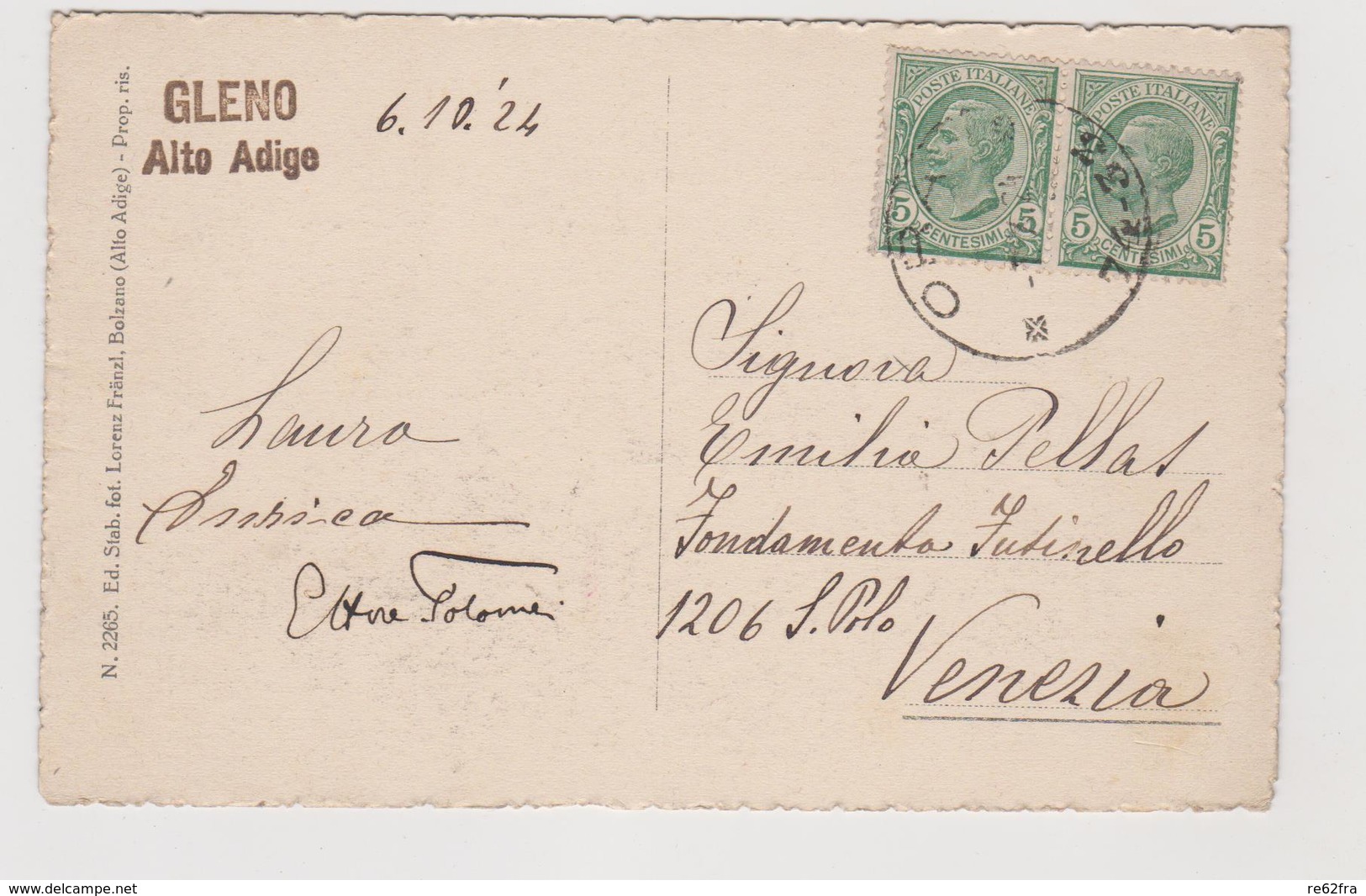 Montagna (TN)     - F.p.   -  Anni '1910/'1920 - Trento