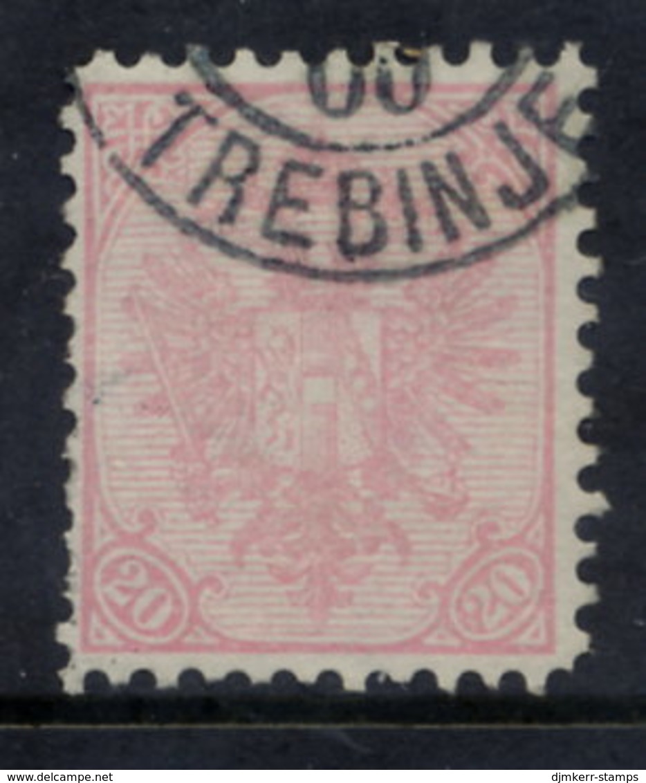 BOSNIA & HERZEGOVINA 1900 20 H. Perforated 10½, Used.  Michel 16B,  SG 171 - Bosnien-Herzegowina