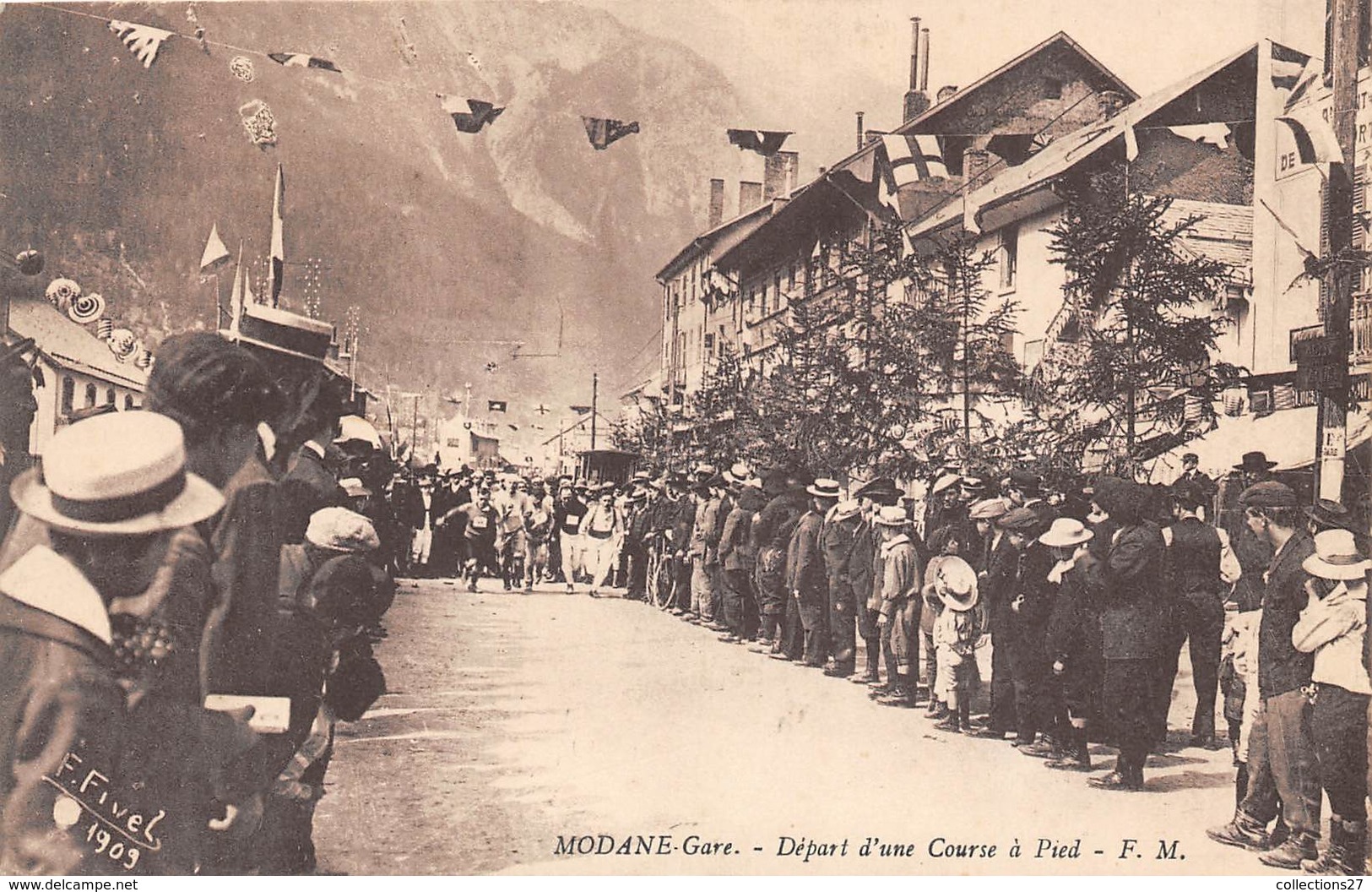 73-MODAME- GARE- DEPART D'UNE COURSES A PIED - Modane