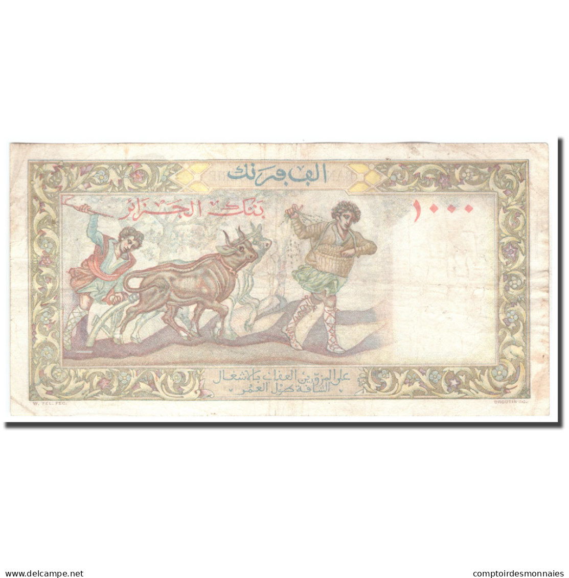 Billet, Algeria, 1000 Francs, 1947, 1947-03-20, KM:104, TB+ - Algérie