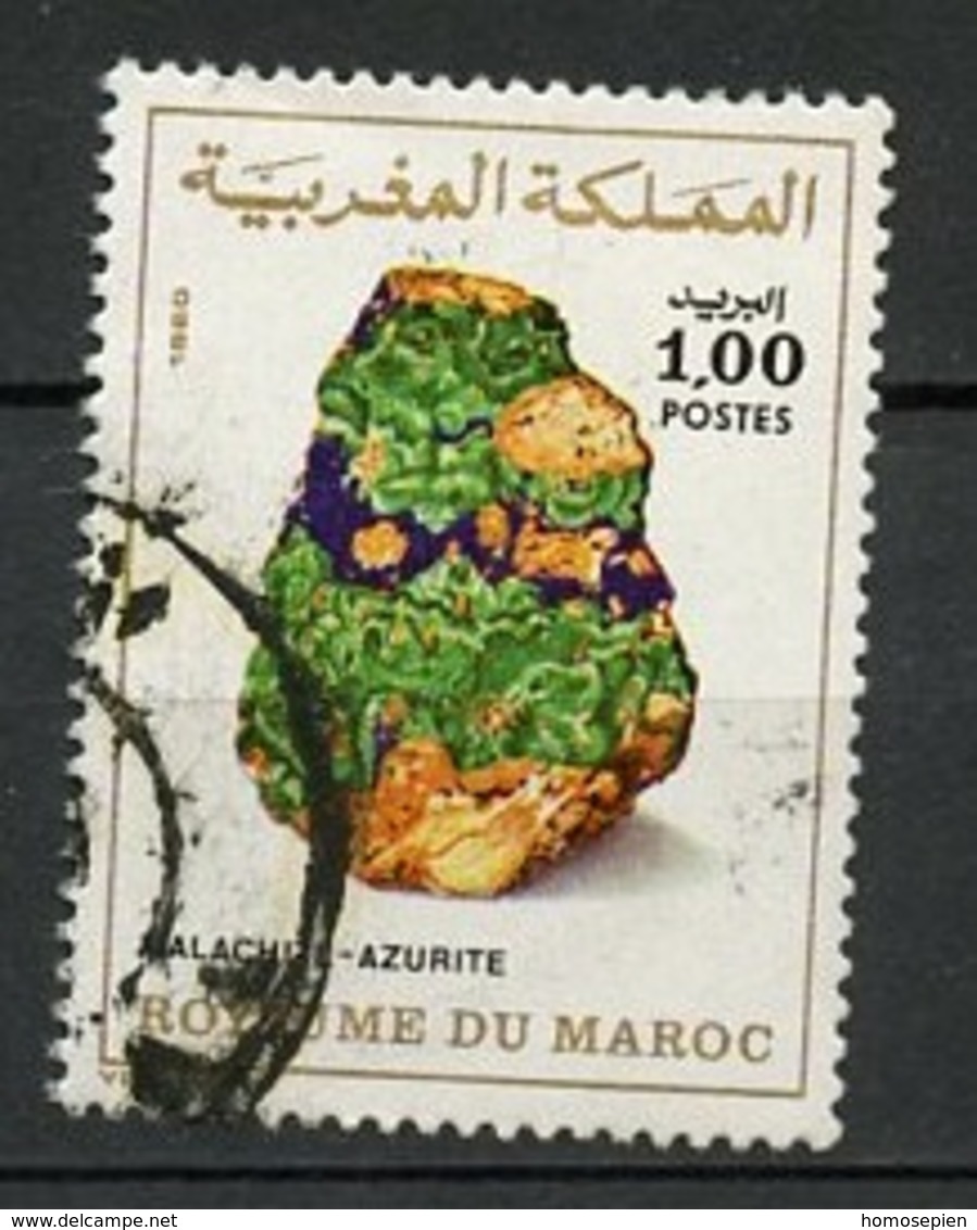 Maroc - Marokko - Morocco 1981 Y&T N°874 - Michel N°949 (o) - 1d Malachite Azurite - Morocco (1956-...)