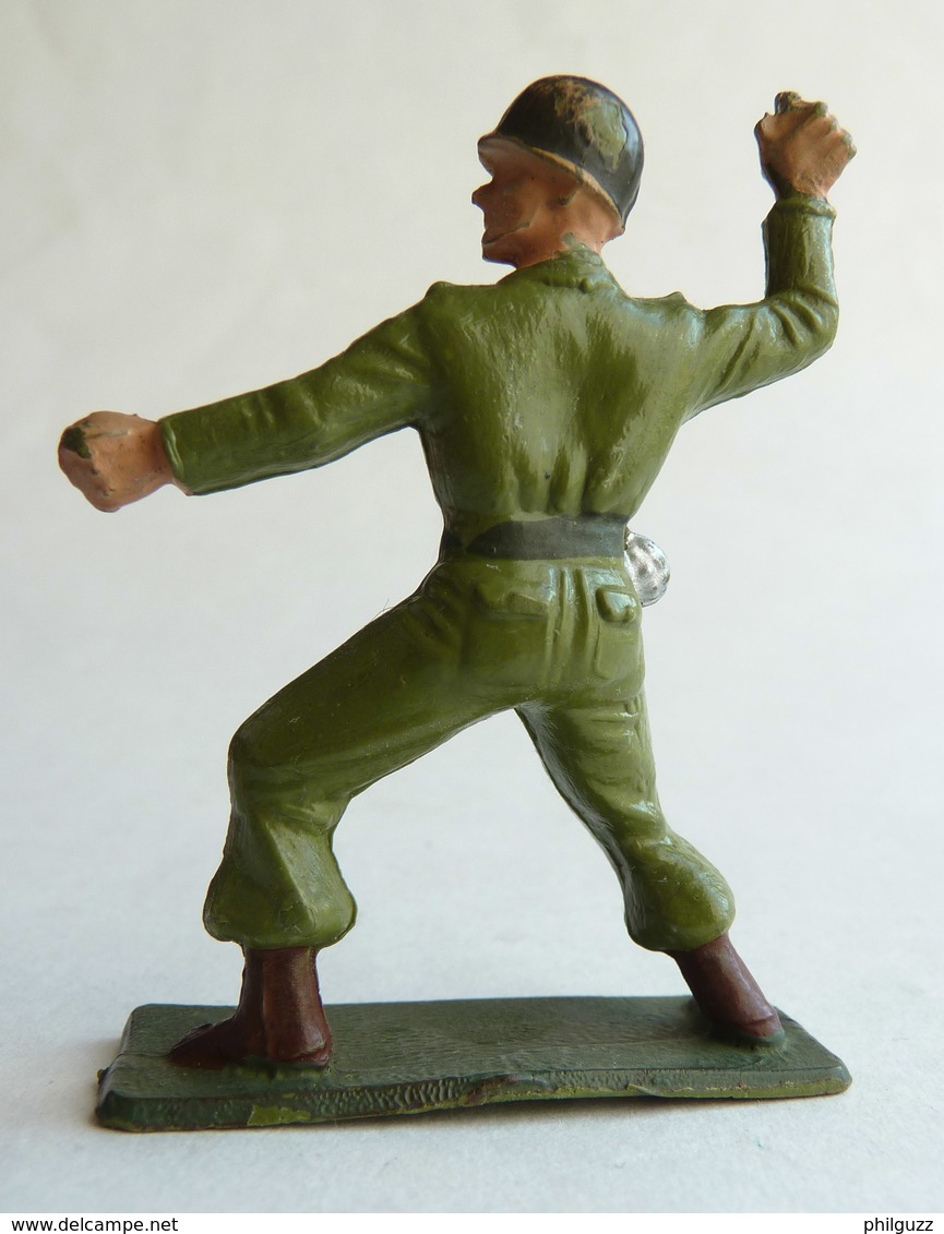 SOLDAT FIGURINE FIG STARLUX 1958-59 Combatant Série Luxe 5009 Grenadier ARMEE MODERNE (3) - Starlux