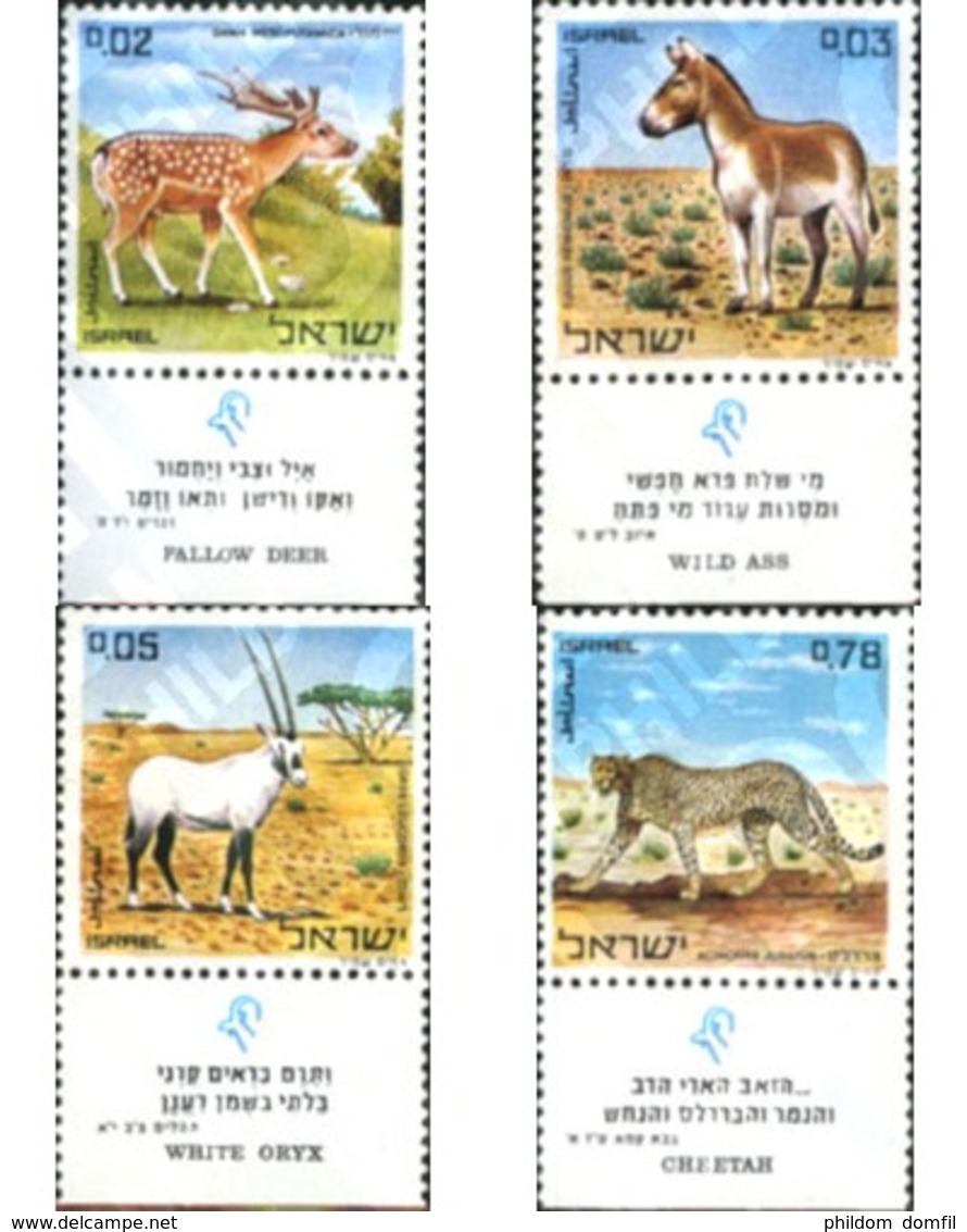 Ref. 327831 * MNH * - ISRAEL. 1971. ANIMALS OF THE BIBLE . ANIMALES DE LA BIBLIA - Horses