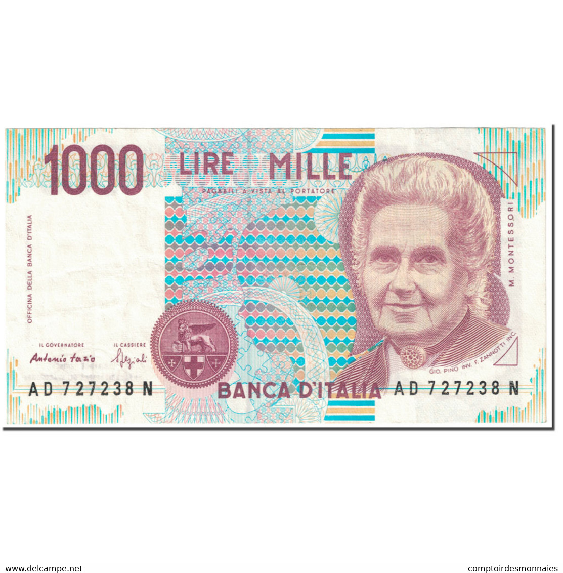 Billet, Italie, 1000 Lire, 1990, UNdated (1990), KM:114b, SUP - 1000 Lire