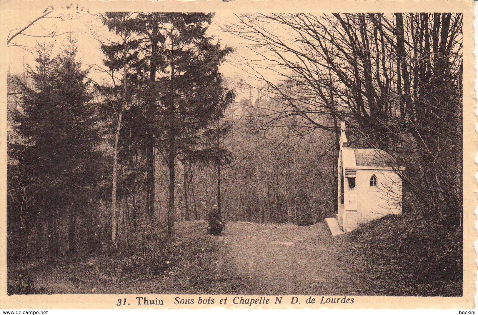 Thuin - Sous Bois Et Chapelle N D De Lourdes  -  état Voir Scan. - Thuin