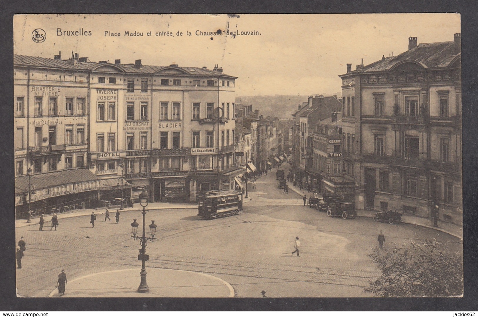 104262/ BRUXELLES, Place Madou Et Entrée De La Chaussée De Louvain - Marktpleinen, Pleinen