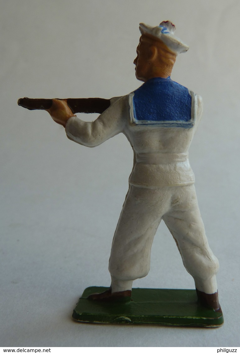 RARE Figurine CLAIRET ARMEE MODERNE  MARINS 41 TIREUR FUSIL DEBOUT 1955 Pas Starlux Avec Une Rare Peinture - Starlux