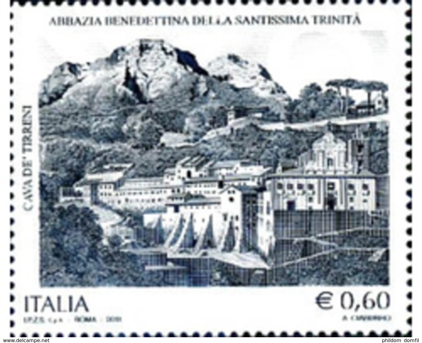 Ref. 265534 * MNH * - ITALY. 2011. ABADIA DE LA SANTA TRINIDAD DE CAVA - 2011-20:  Nuovi