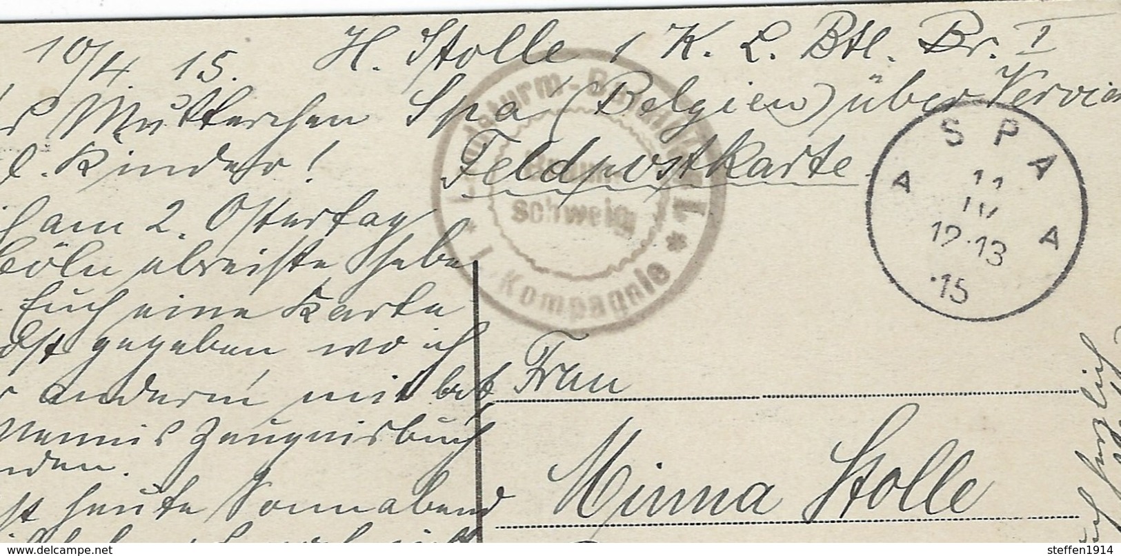 CPA - L`Ourthe Pittoresque - Allemande Feldpost 1915 - Other & Unclassified