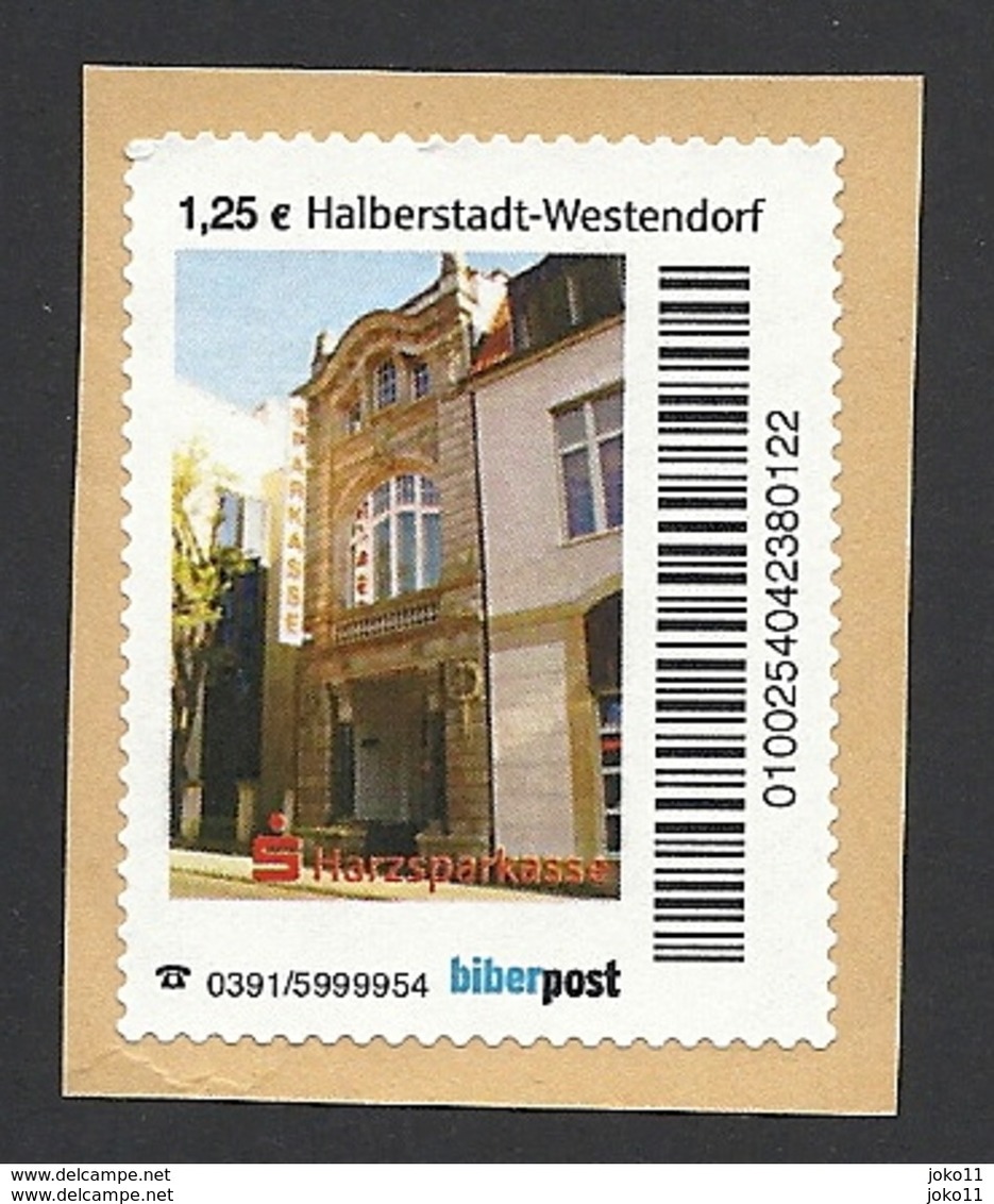 Privatpost, Biberpost, Wertstufe: 1,25 EUR, Halberstadt-Westendorf, Gebraucht Auf Papier - Private & Local Mails