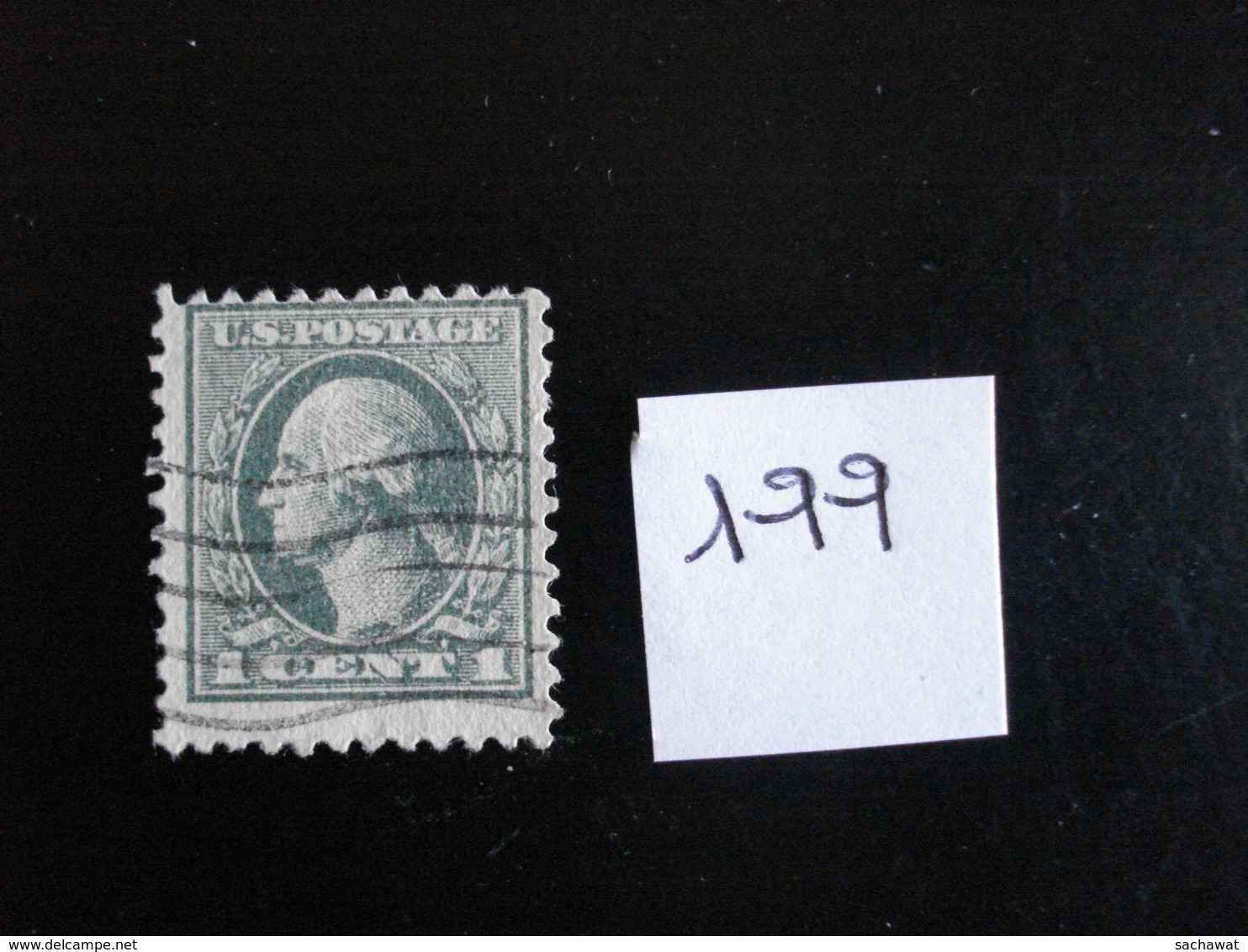 USA 1916-19 - G. Washington 1c Vert - Y.T. 199 - Oblitéré - Used - Gestempeld - Gebraucht