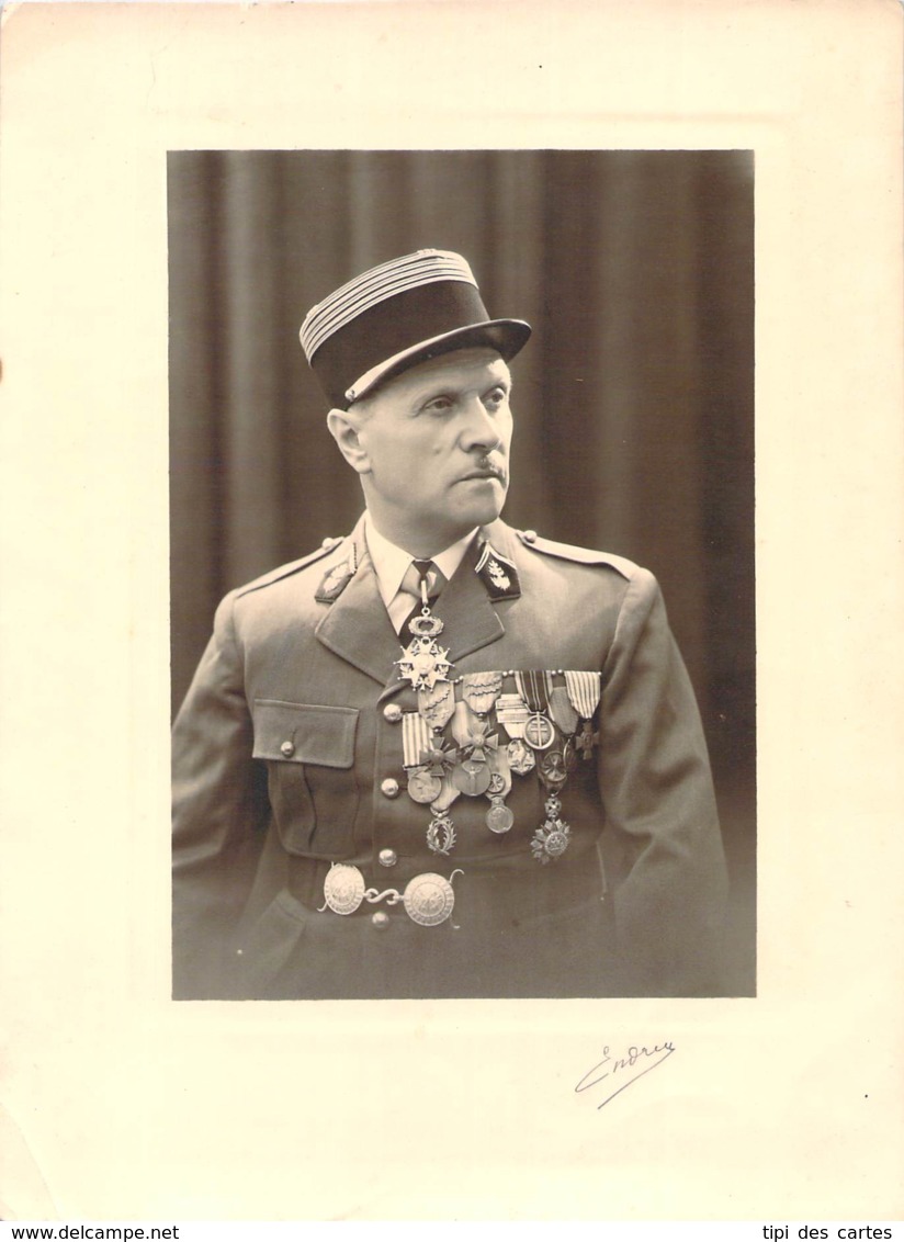 Photo Portrait - Colonel Pierre Baruteau Commandeur De La Légion D'Honneur,  Nestor André Roekaert Signée Endrey - Identified Persons