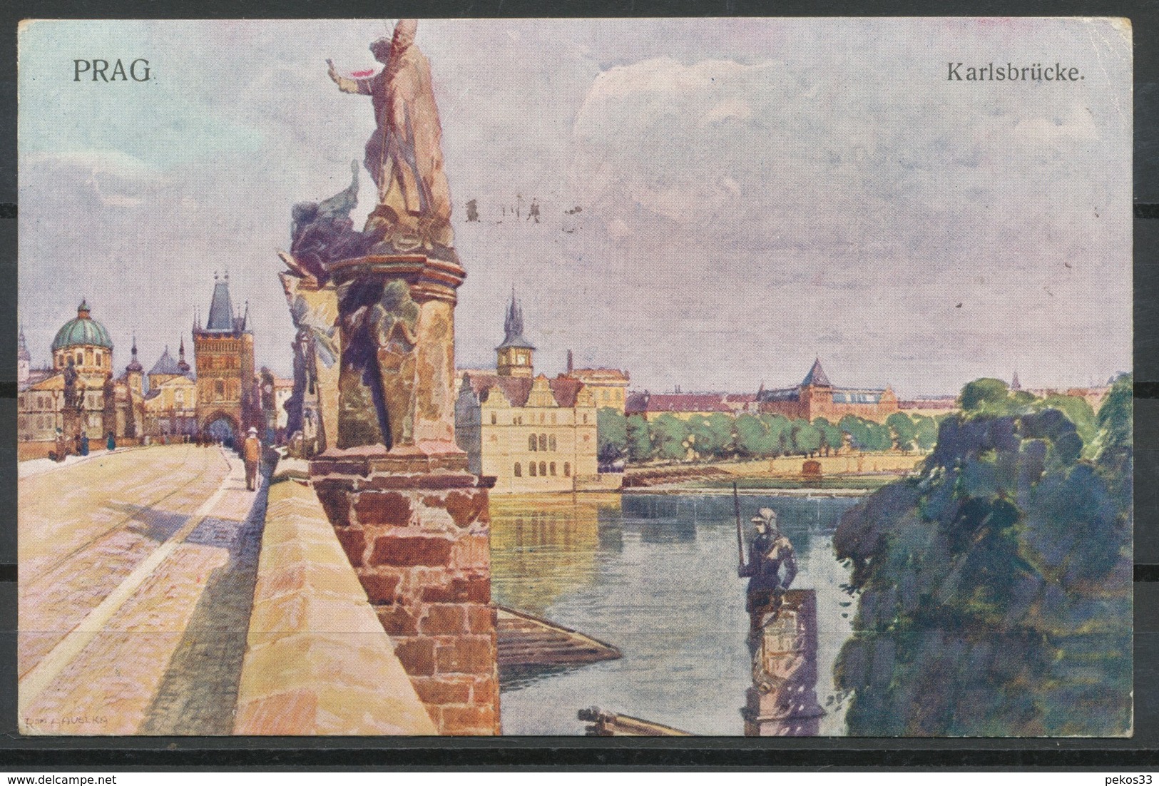 Prag,  -  Karlsbrücke - Tschechische Republik