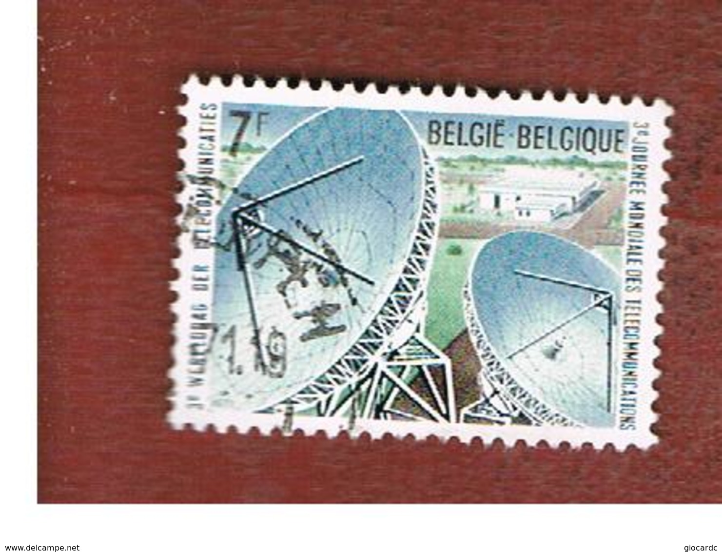 BELGIO (BELGIUM)   - SG 2205 - 1971  WORLD TELECOMMUNICATIONS DAY   - USED - Usati