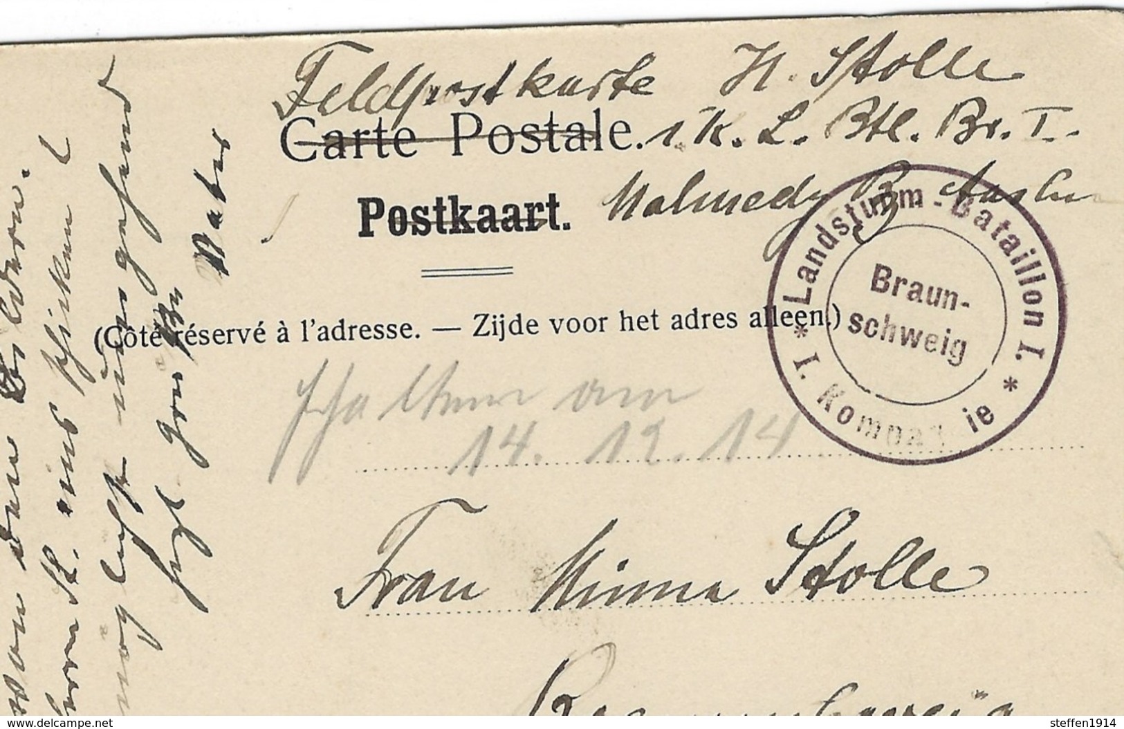 CPA - Vallee De L`Ambleve -    Allemande Feldpost 1915 - Autres & Non Classés